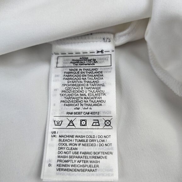 Adidas Tennis Y-Back Dress Womens Large 2 Piece With Shorts White New With Tags - Picture 16 of 16